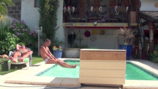 French Lads | Poolside Play For Well Hung Buddies