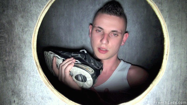 French Lads | Sneaker Sniffing Niko Rekin at the Gloryhole