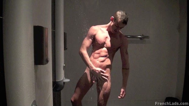French Lads | Gym Threesome - Cum Shower (Jace Tyler & Anthony Cruz)