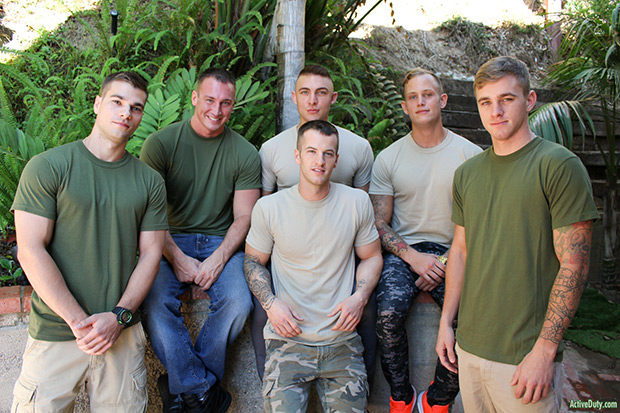 Active Duty | Six-Man Christmas Orgy