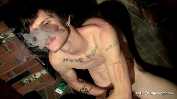 Boys Smoking | Lex Smokin' By The Fireplace