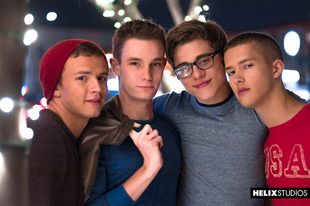 Helix Studios | Boys Night (Blake Mitchell, Logan Cross, Colton James, and Sean Ford)