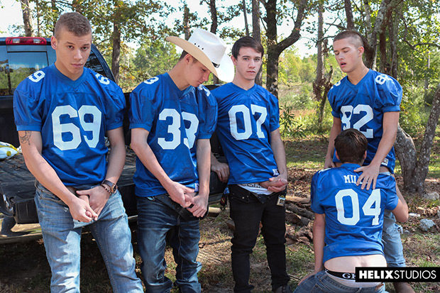 Helix Studios | Tight Ends, Pt. 3 (Zach Taylor, Colton James, Sean Ford, Joey Mills, and Corbin Colby)