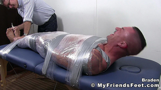 My Friends' Feet | Braden Charron Mummified and Tickled