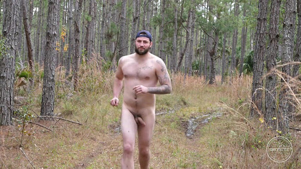 The Guy Site | Eli: Bare Ass Embarrassed In The Woods