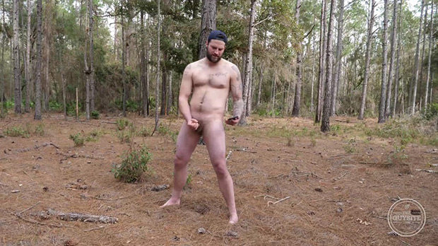 The Guy Site | Eli: Bare Ass Embarrassed In The Woods