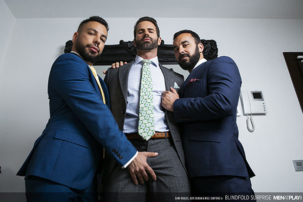 Men At Play | Blindfold Surprise (Dani Robles, Xavi Duran, and Noel Santoro)