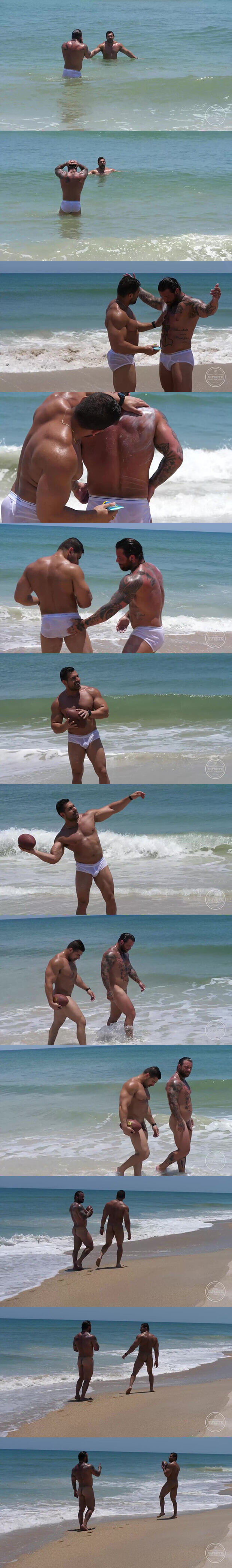 The Guy Site | Naked Hunks At The Beach (Rebel Stark & Damien Stone)